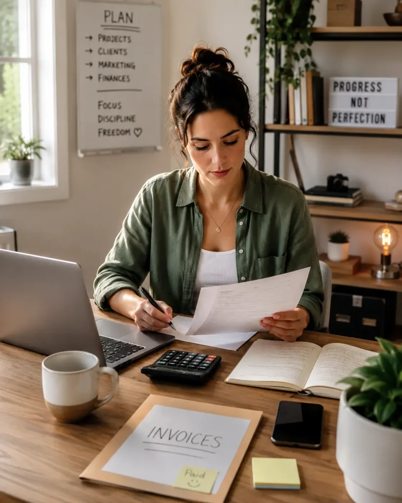 A Self-employed person working