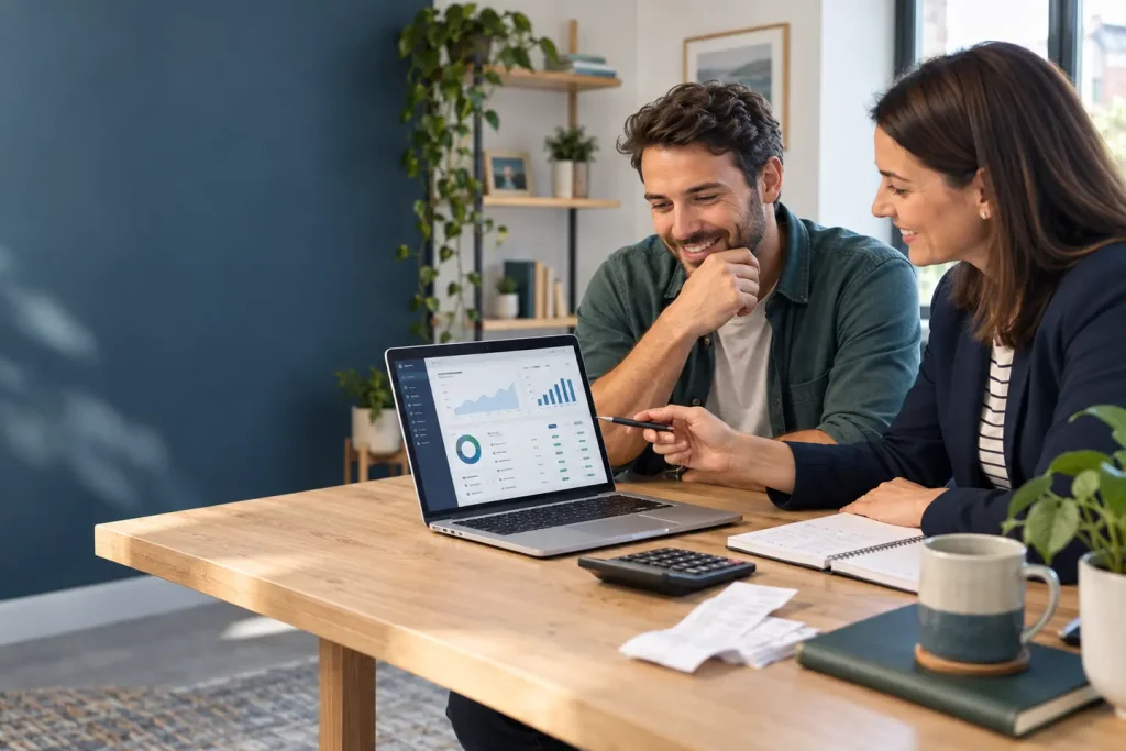 QuickBooks bookkeeping support for a sole trader reviewing digital records
